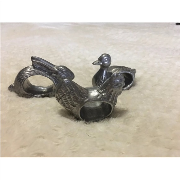 Vintage Dining Vintage Pewter Napkin Rings Poshmark